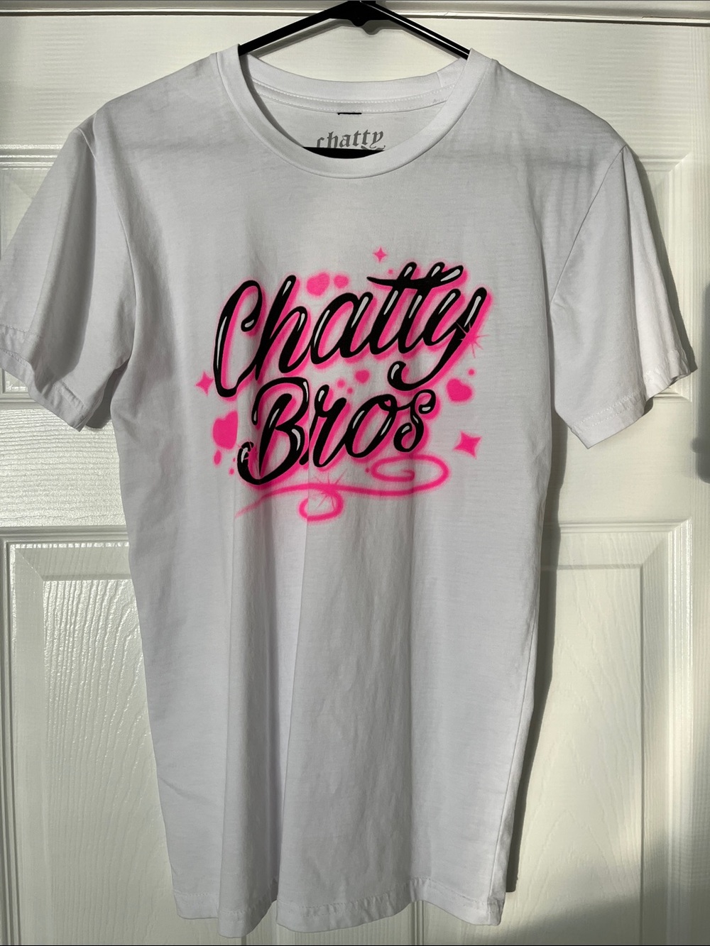 Chatty Broads Chatty Bros Small White T-Shirt